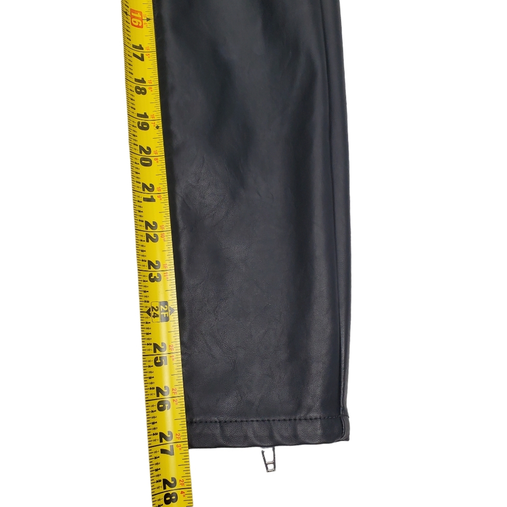 BlankNYC The Bond Black Vegan Leather / Faux Leather Skinny Pants Size 25 - Picture 15 of 15